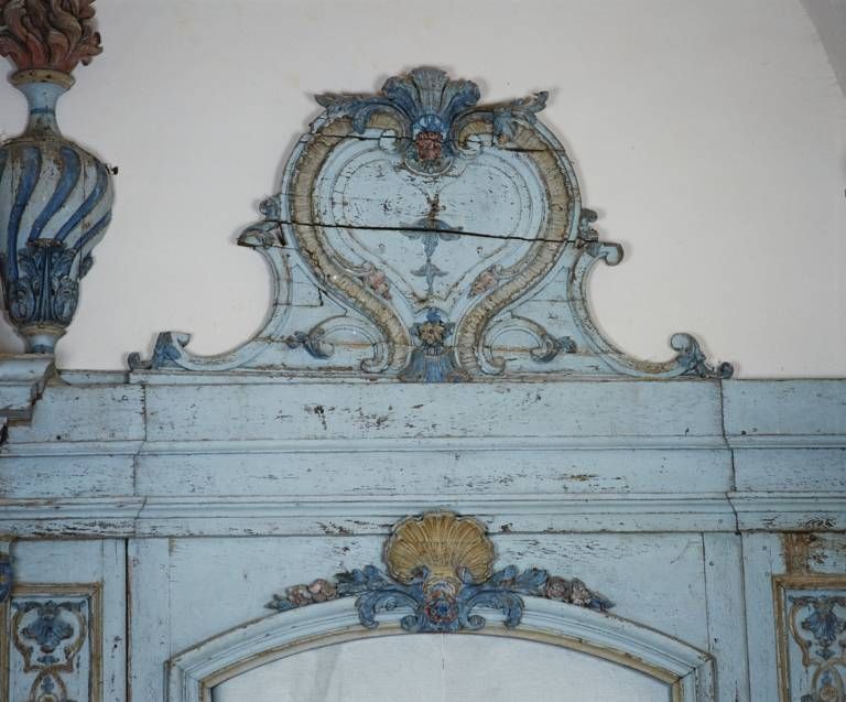 Retable : détail de la partie droite.