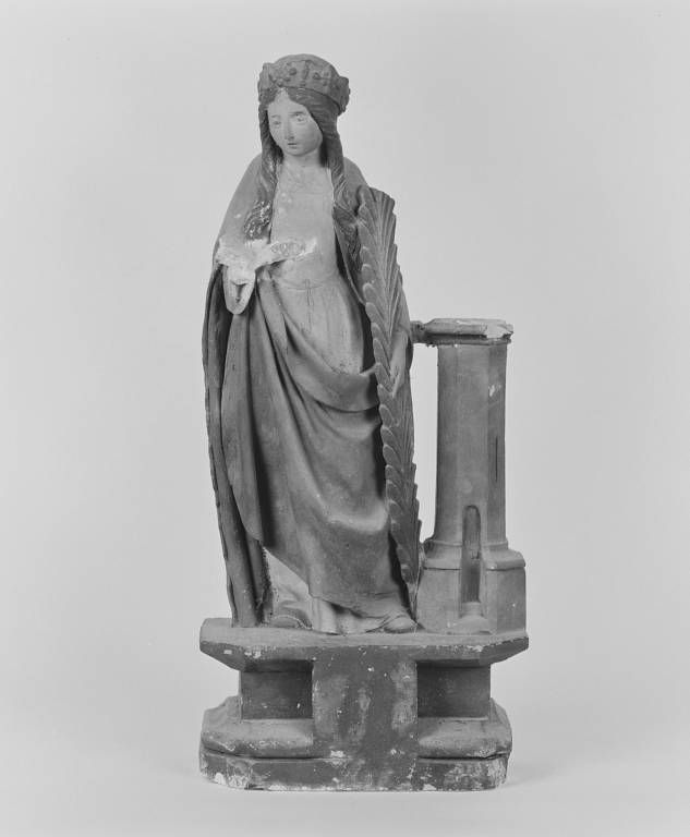 Statue : sainte Barbe