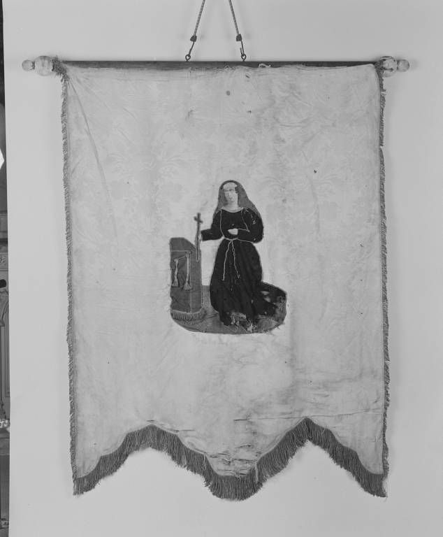 Bannière de procession : sainte Pélagie.
