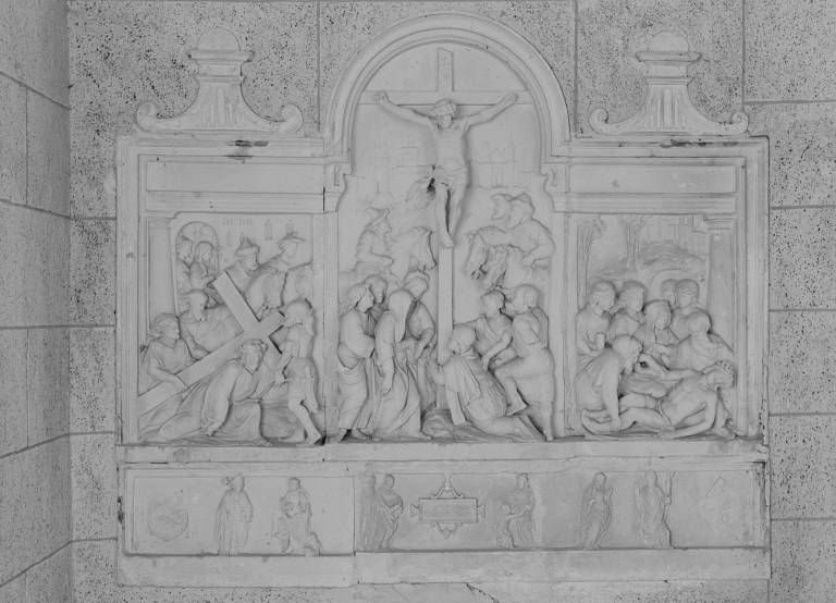 Retable de la Passion : Montée au Calvaire, Crucifixion, Mise au tombeau