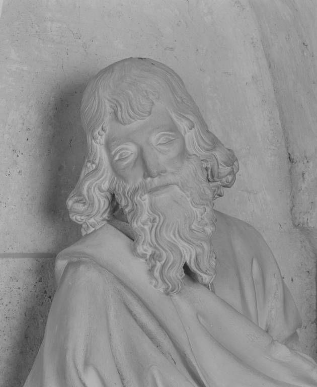 Saint Paul, détail : tête.