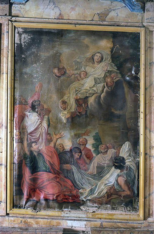 Tableaux d'autel en pendant : Martyre de saint Georges et Assomption