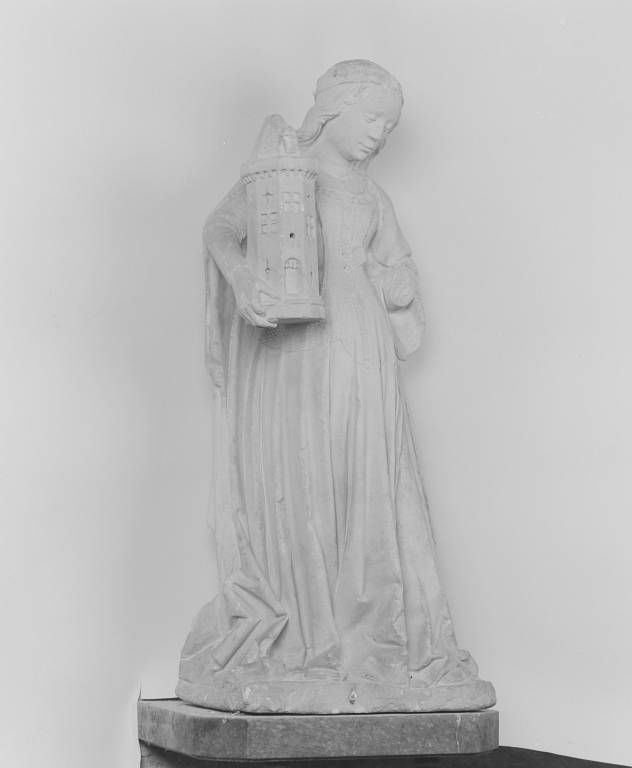 Statue : sainte Barbe (n° 1)