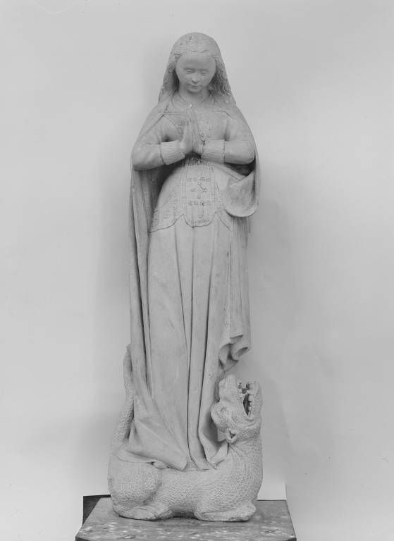 Statue : sainte Marguerite d'Antioche