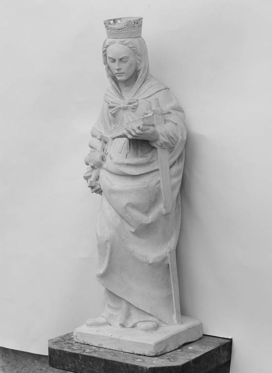 Statue : sainte Catherine d'Alexandrie