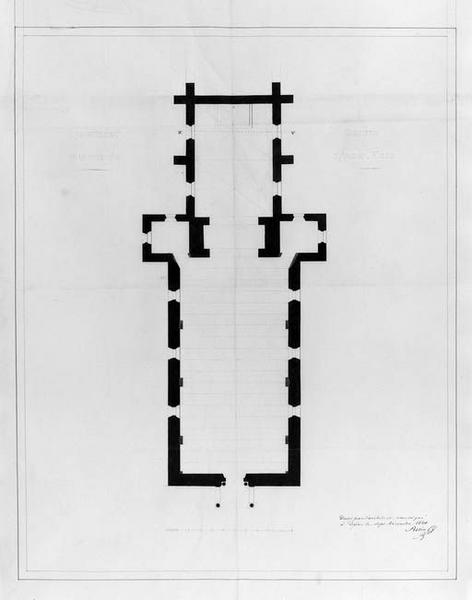 Plan par Belin, décembre 1840 (A. D. 21, IIO 19/3).