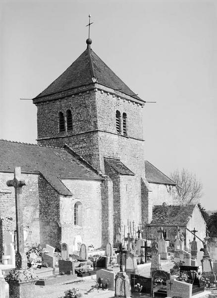 Clocher : élévation droite.