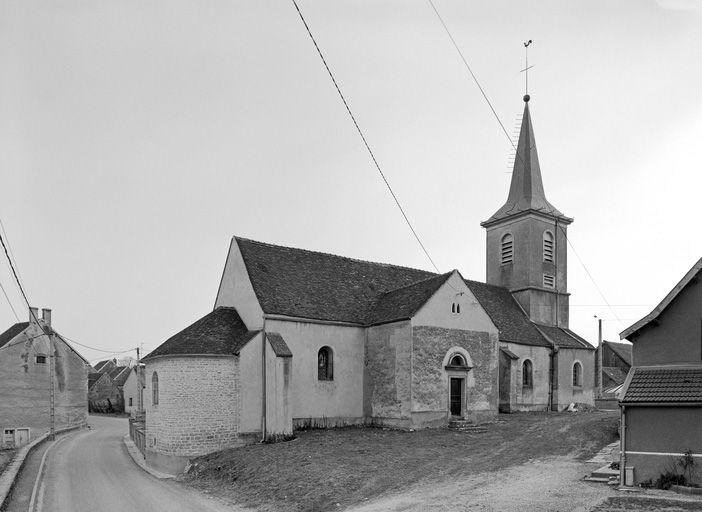 Elévation droite et chevet.