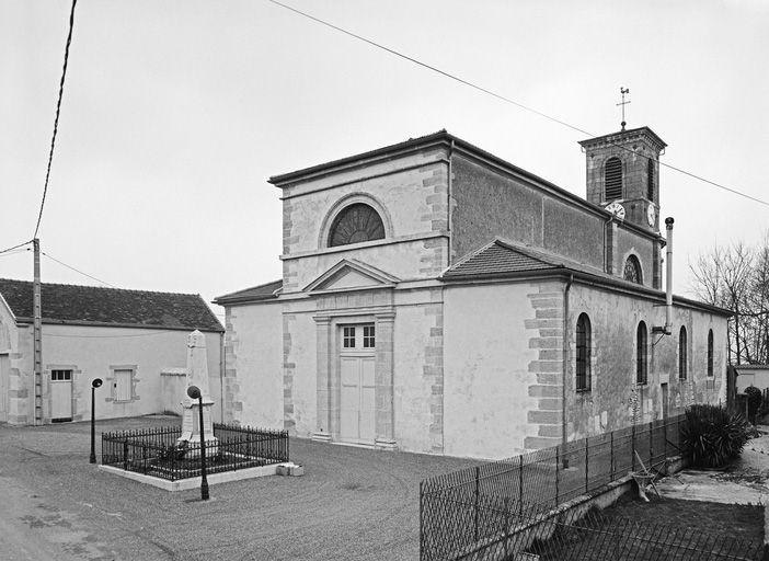 Façade et élévation droite.