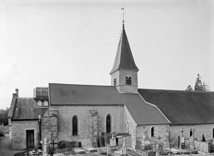 Elévation gauche du choeur et de la chapelle.