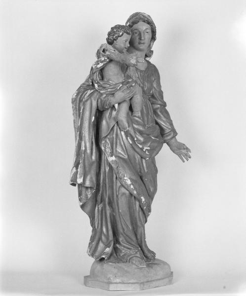 Statue (petite nature) : Vierge à l'Enfant