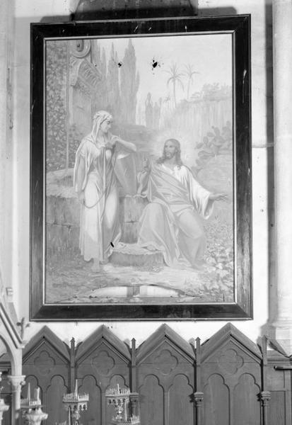 2 tableaux : Christ et la samaritaine (le), Remise des clefs à Saint-Pierre