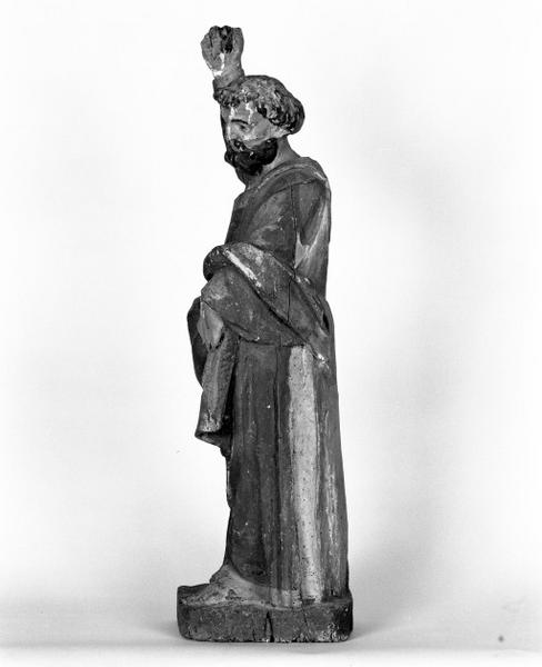 2 statuettes (en pendant) : saint Pierre, saint Paul