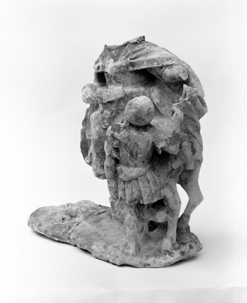 Groupe sculpté : Charité de saint Martin