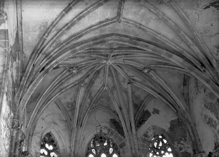 Chapelle de l'ancien château : voûte de l'abside.
