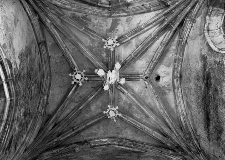 Chapelle de l'ancien château : voûte de la chapelle gauche.