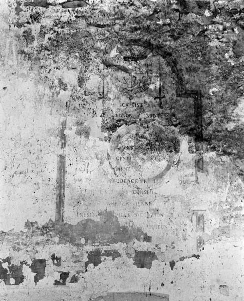 Peinture murale (peinture funéraire) : d'_ELEONOR Chabot seigneur de Pagny