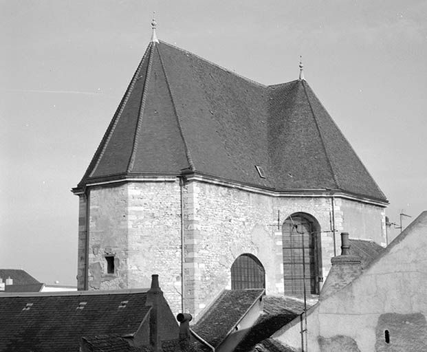 Abside et élévation sud, vue de trois-quarts