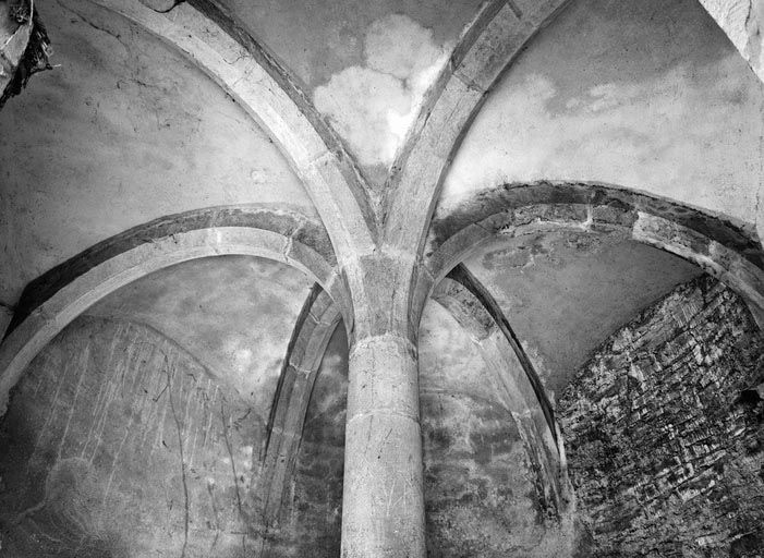 Tour Blondeau, casemate inférieure, détail : voûtement.