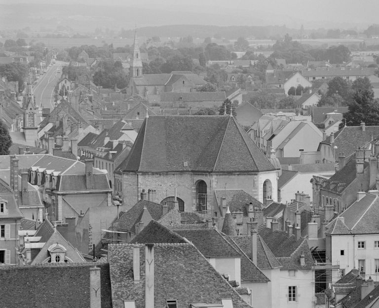 Vue d'ensemble prise du clocher de la Collégiale Notre-Dame