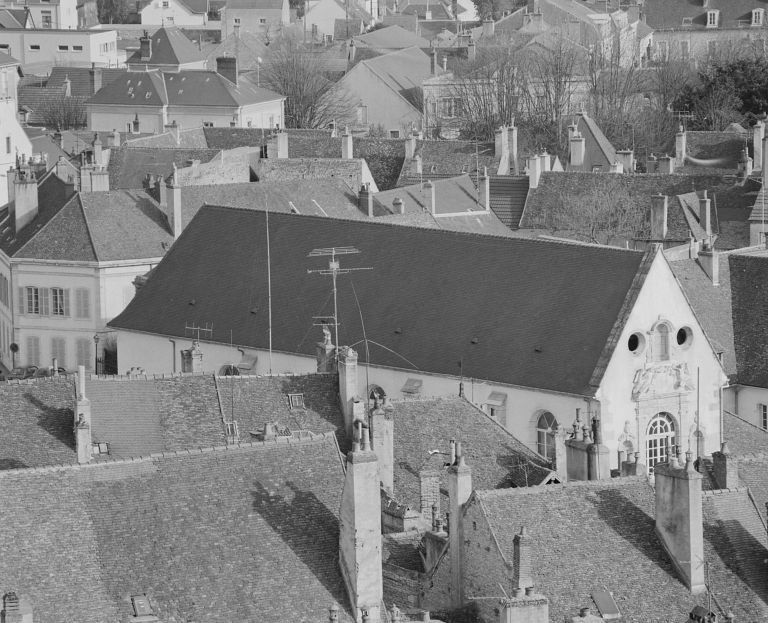 Ancienne église Saint-Etienne, vue prise du clocher de la collégiale