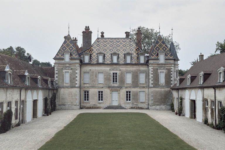 Bâtiment principal, élévation antérieure, vue axiale.