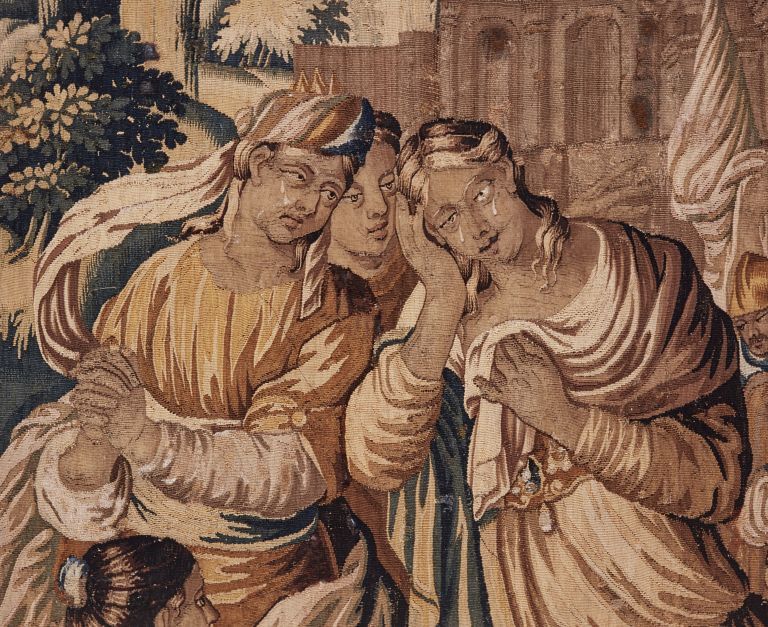 Tenture : histoire d'Achille (3 pièces murales, numéro d'inventaire : 87 GHD 1263, 1268, 1267)
