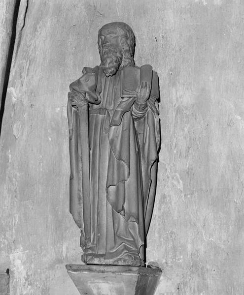 2 statues (en pendant) : saint Pierre, saint Paul