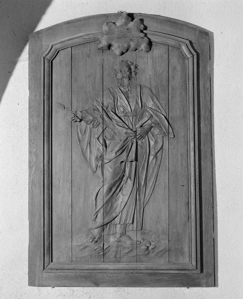 Relief (panneau sculpté) : saint Barthélémy