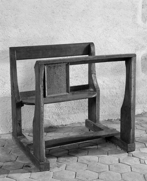 Banc de fidèles : banc d'église
