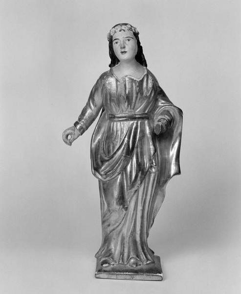 Bâton de procession (statuette) : sainte Reine ?