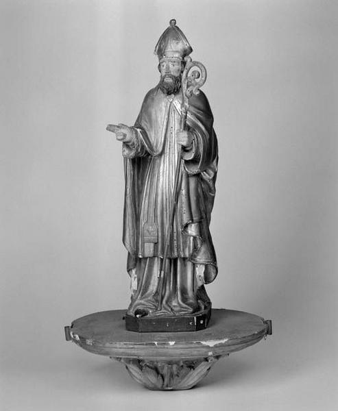 Bâton de procession (statuette) : saint Médard