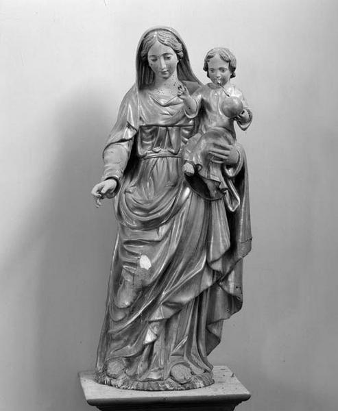 Statue (demi-nature) : Vierge à l'Enfant