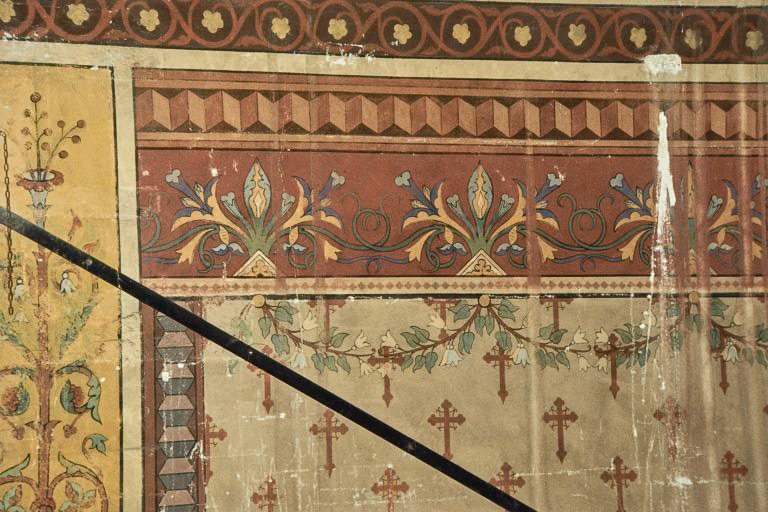 Bras sud du transept, mur sud (1991) : peinture monumentale.