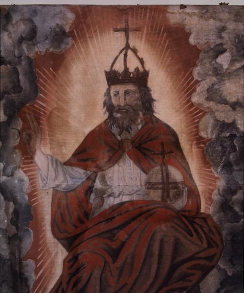 Le Christ en majesté, détail. - © Région Bourgogne - Inventaire général