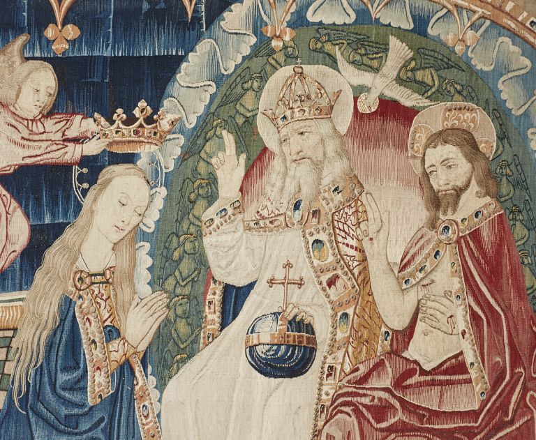 5e pièce, 3e scène : Le Couronnement de la Vierge, détail