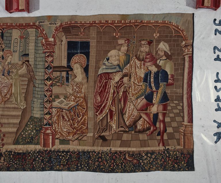 1ère pièce, 4e scène : La Vierge au Temple et le choix de saint Joseph