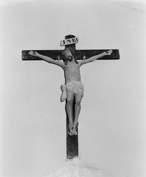 Statue, croix (grandeur nature) : Christ en croix