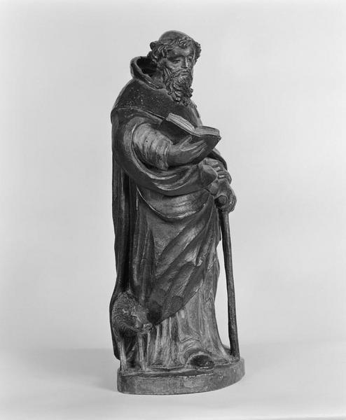 Groupe sculpté (statuette) : saint Antoine