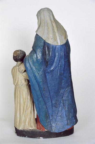 Groupe sculpté : Education de la Vierge