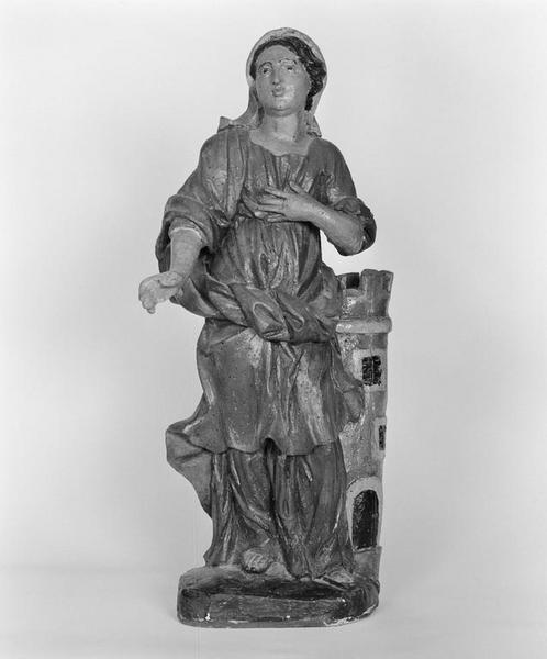 Statuette : sainte Barbe