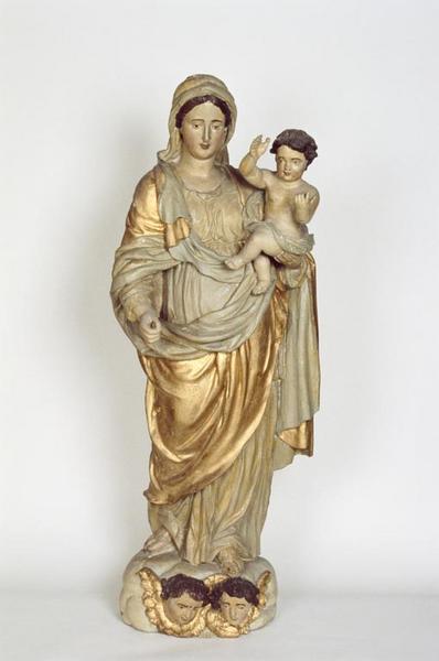 Statue (petite nature) : Vierge à l'Enfant