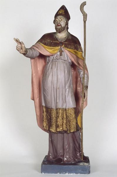 Statue (petite nature) : saint Léger (2)