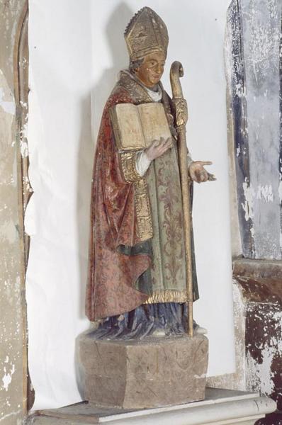 Statue (petite nature) : saint Léger (1)