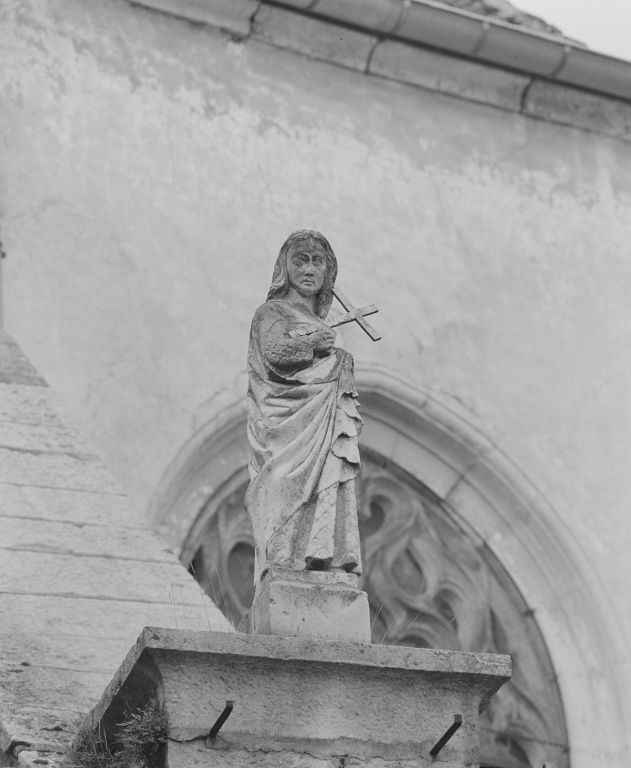 Elévation droite : statue de saint Jean-Baptiste