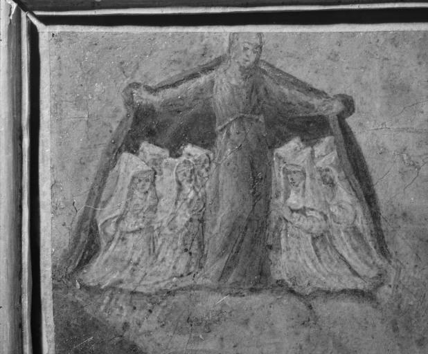 Portrait de Guigone de Salins, Vierge de Miséricorde, détail.
