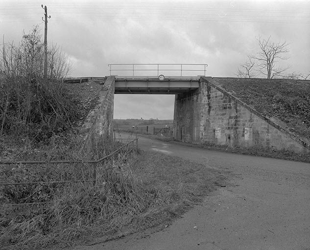 Pont du chemin de fer : vue d'ensemble prise du nord.