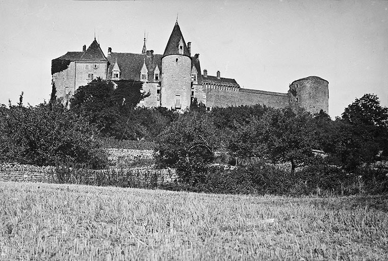 Vue d'ensemble du château, au sud.