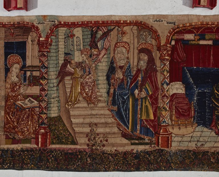 1ère pièce, 3e scène : La Présentation de la Vierge au Temple, envers