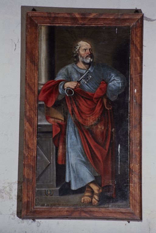 2 tableaux (en pendant) : saint Pierre ; saint Paul